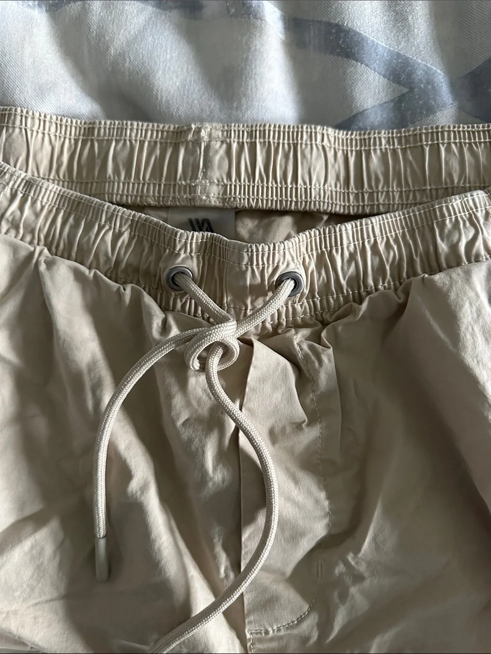 Men's tan Athletic Drawstring Shorts - Lightweight Comfort